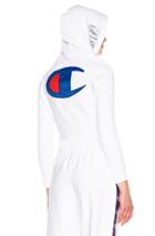 Vetements X Champion Fitted Hoodie In White