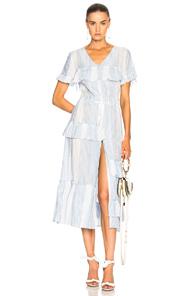 Lemlem Issa Dress In Blue,white,stripes