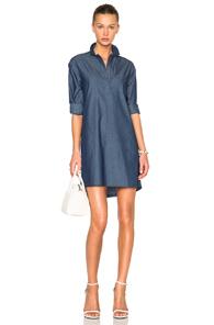 Atm Anthony Thomas Melillo Chambray Pullover Shirt Dress In Blue