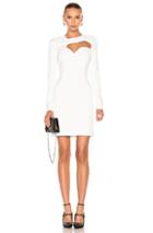 Mugler Viscose Cady Dress In White