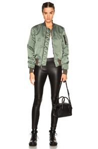 Unravel Oversized Bomber Jacket In Green