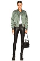 Unravel Oversized Bomber Jacket In Green