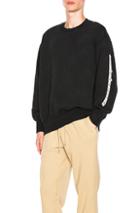 Yeezy Season 4 Boxy Crewneck Sweatshirt In Black