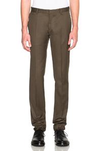 Calvin Klein Collection Exact Trousers In Green