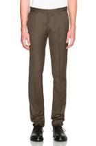 Calvin Klein Collection Exact Trousers In Green