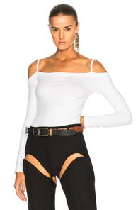 Helmut Lang Long Sleeve Top In White
