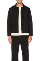 Craig Green Laced Bonded Worker Jacket In Black