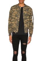 Stampd Washed Bomber In Abstract,green