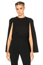 Valentino Cady Top With Cape Detail In Black