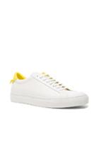 Givenchy Urban Street Low Top Leather Sneakers In White
