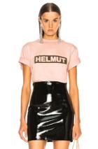 Helmut Lang Logo Tall Tee In Pink