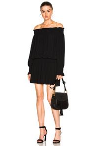 Norma Kamali Peasant Dress In Black