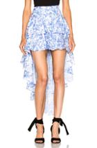 Caroline Constas Giulia Skirt In Blue,floral,white