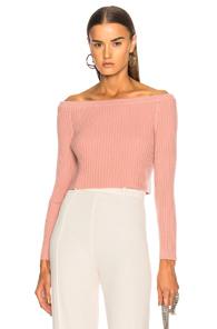 Sablyn Maja Off Shoulder Sweater In Pink