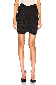 Carmen March X Fwrd Zebra Mini Skirt In Animal Print,black
