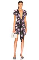 Magda Butrym Dorado Dress In Black,floral,pink