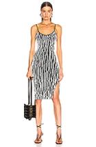 Y/project Paisley Dress In Abstract,black,white