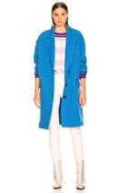 Isabel Marant Etoile Gimi Coat In Blue