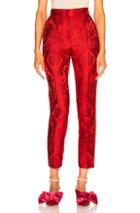 Dolce & Gabbana Cherub Jacquard Trousers In Red,floral