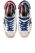 Golden Goose Bluette Laces Superstar Sneakers In Blue,stars,white