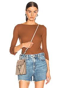 Ag Adriano Goldschmied Seya Tee In Brown
