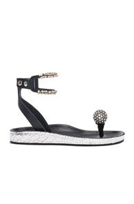 Isabel Marant Metallic Leather Ecly Sandals In Metallics