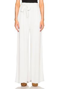 Raquel Allegra Belted Pants In White