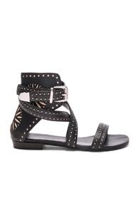 Barbara Bui Leather Eva Sandals In Black