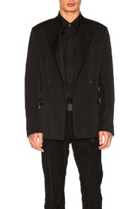 Haider Ackermann Double Breasted Blazer In Black
