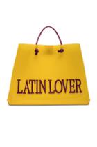 Alberta Ferretti Latin Lover Large Tote In Yellow