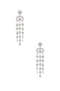 Oscar De La Renta Ornate Charm Chandelier Earring In Metallics