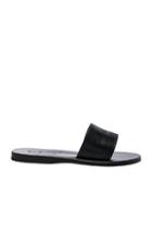 K Jacques Leather Arezzo Sandals In Black
