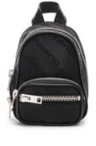 Alexander Wang Jacquard Logo Atticca Mini Backpack In Black