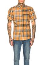Burberry Vintage Check Shirt In Neutral,plaid