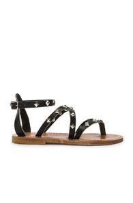 K Jacques Epicure Pyr Sandal In Black
