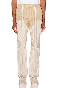 Fear Of God Nylon Double Front Work Pant In Neutrals,white