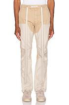 Fear Of God Nylon Double Front Work Pant In Neutrals,white