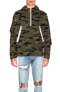 Mr. Completely Half Zip Anorak In Abstract,green
