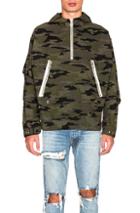 Mr. Completely Half Zip Anorak In Abstract,green