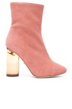 Brother Vellies Suede Bianca Boots In Pink