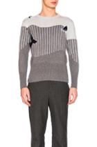 Thom Browne Sea Animal Cashmere Intarsia Sweater In Gray,stripes