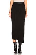 The Range Framed Rib Strap Skirt In Black