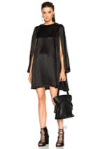 Ann Demeulemeester Long Sleeve Dress In Black