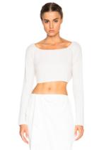 Baja East Cashmere Crop Sweater In White