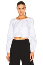 J.w. Anderson Long Sleeve Top In White