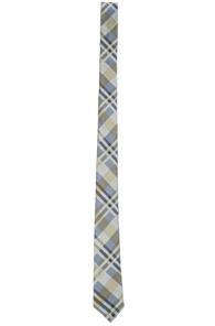 Thom Browne Tartan Silk Jacquard Tie In Blue,green,checkered & Plaid