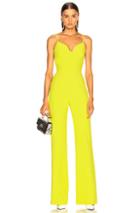 Brandon Maxwell Stretch Crepe Sweetheart Jumpsuit In Yellow