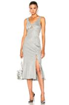 Prabal Gurung Sweetheart Neckline Flared Skirt Dress In Gray
