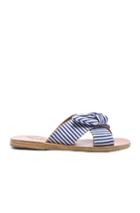 Ancient Greek Sandals Stripe Thais Bow Sandals In Blue,stripes