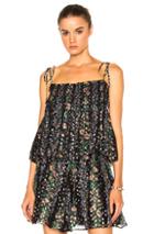 Needle & Thread Floral Stripe Tie Top In Black,floral